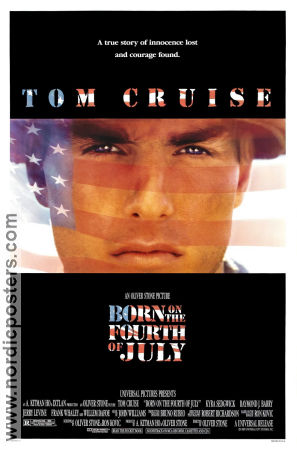 Born on the 4th of July 1989 poster Tom Cruise Willem Dafoe Oliver Stone Helger