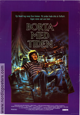 Borta med tiden 1986 poster Joey Cramer Paul Reubens Cliff De Young Randal Kleiser