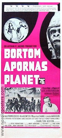 Beneath the Planet of the Apes 1970 movie poster James Franciscus Kim Hunter