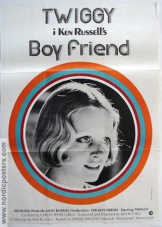 The Boy Friend 1972 movie poster Twiggy Ken Russell Celebrities Musicals