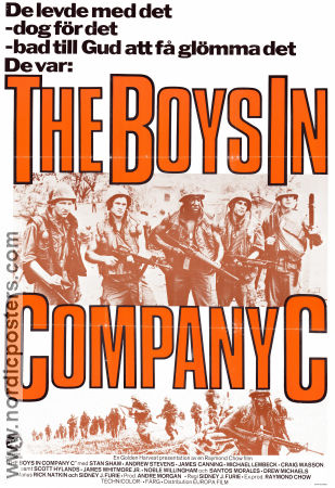 The Boys in Company C 1978 poster Stan Shaw Andrew Stevens Sidney J Furie Krig