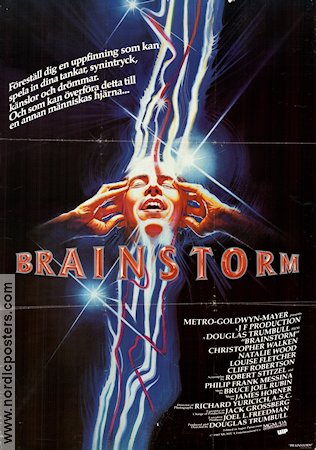 Brainstorm 1983 movie poster Christopher Walken Natalie Wood Louise Fletcher Douglas Trumbull