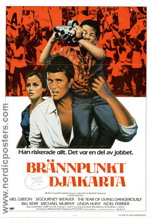 Brännpunkt Djakarta 1982 poster Mel Gibson Sigourney Weaver Linda Hunt Peter Weir