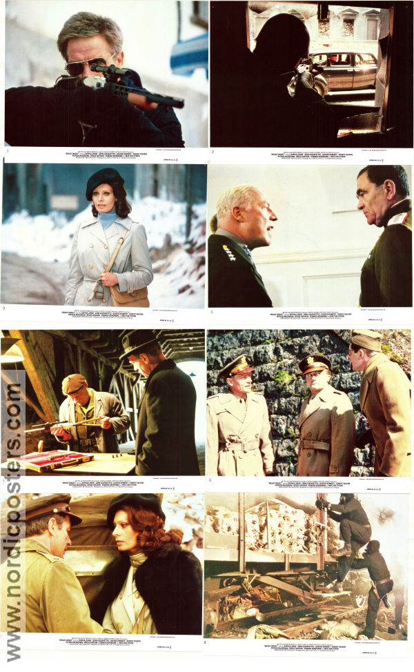 Brass Target 1978 lobby card set Sophia Loren John Cassavetes Max von Sydow John Hough