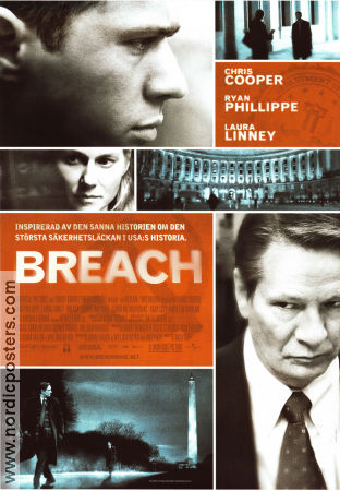 Breach 2007 movie poster Chris Cooper Ryan Phillippe Laura Linney Ryan Phillippe Dennis Haysbert Billy Ray