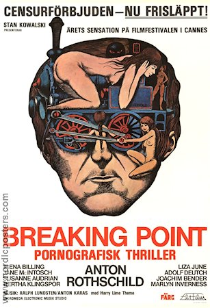 Breaking Point 1975 movie poster Anton Rothschild Bo Arne Vibenius Poster artwork: Hans Arnold