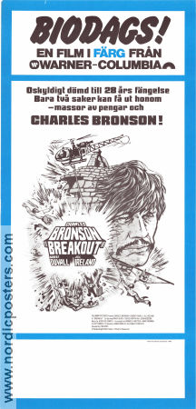 Breakout 1975 poster Charles Bronson Robert Duvall Jill Ireland Tom Gries Flyg