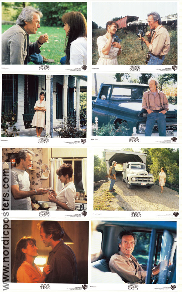 The Bridges of Madison County 1995 lobby card set Meryl Streep Annie Corley Clint Eastwood Bridges Romance