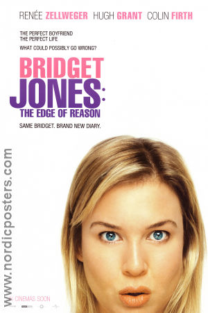 Bridget Jones: The Edge of Reason 2004 poster Renée Zellweger Hugh Grant Colin Firth Beeban Kidron