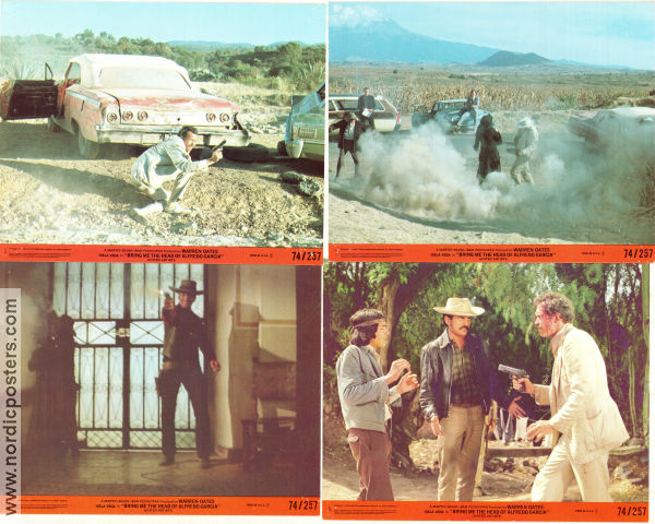 Bring Me the Head of Alfredo Garcia 1974 lobby card set Warren Oates Isela Vega Robert Webber Sam Peckinpah