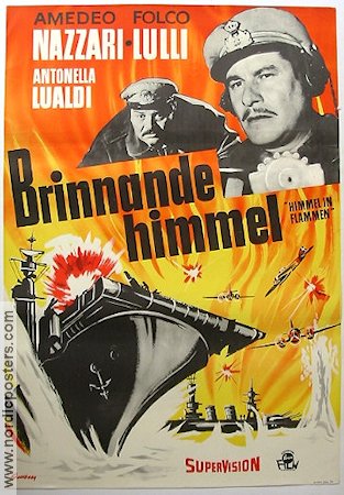 Himmel in Flammen 1959 movie poster Amedeo Nazzari Fire War