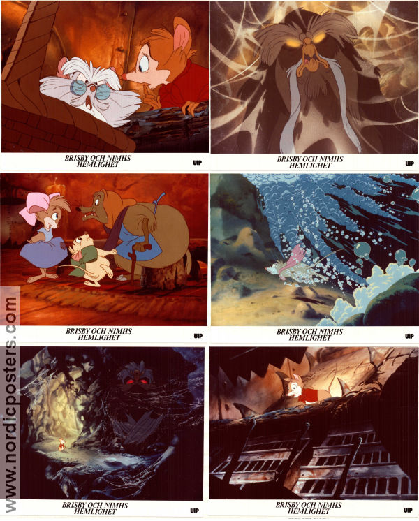 The Secret of NIMH 1982 lobby card set Elizabeth Hartman Don Bluth Animation