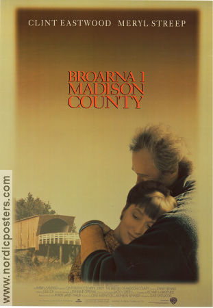 The Bridges of Madison County 1995 movie poster Meryl Streep Annie Corley Clint Eastwood Bridges Romance