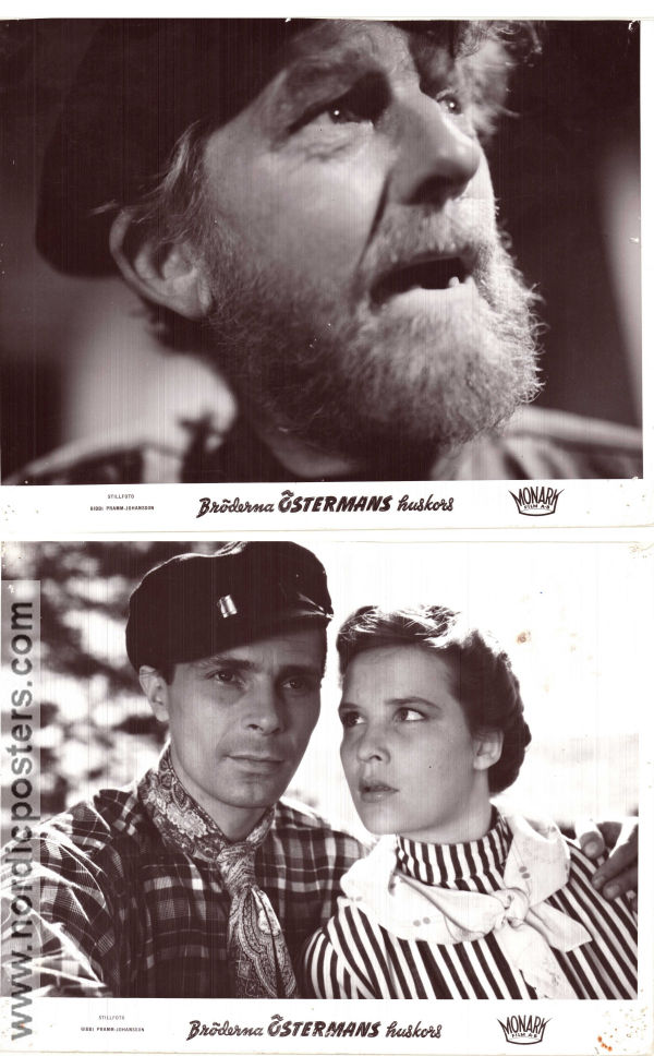 Bröderna Östermans huskors 1945 lobby card set Adolf Jahr Emy Hagman Artur Rolén John Elfström Ivar Johansson