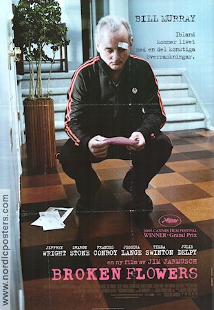 Broken Flowers 2005 movie poster Bill Murray Jessica Lange Sharon Stone Jim Jarmusch Flowers and plants