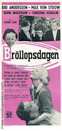 Bröllopsdagen 1960 poster Bibi Andersson Kenne Fant