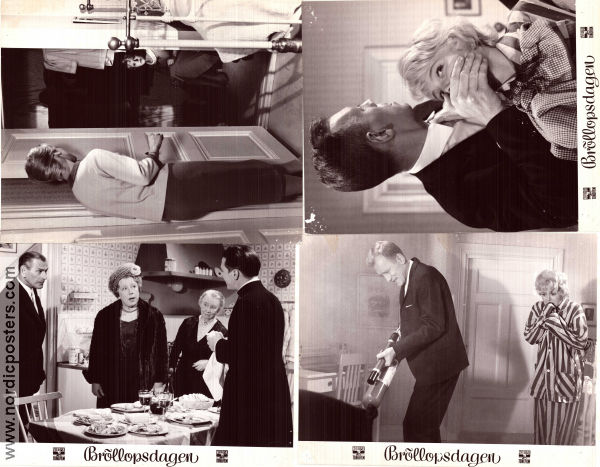 Bröllopsdagen 1960 lobby card set Bibi Andersson Max von Sydow Christina Schollin Kenne Fant