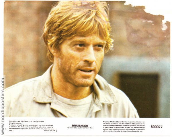 Brubaker 1980 lobby card set Robert Redford Yaphet Kotto Morgan Freeman Bob Rafelson