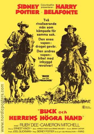 Buck and the Preacher 1972 poster Sidney Poitier
