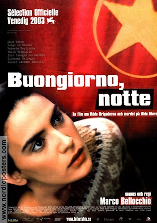 Buongiorno notte 2003 poster Maya Sansa Luigi Lo Cascio Roberto Herlitzka Marco Bellocchio