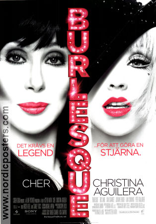 Burlesque 2010 movie poster Cher Christina Aguilera Alan Cumming Steve Antin Musicals