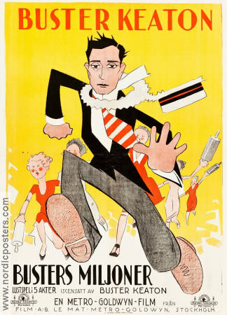 Seven Chances 1925 movie poster Buster Keaton