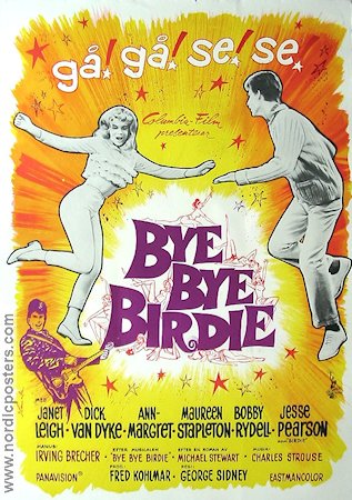 Bye Bye Birdie 1963 movie poster Ann-Margret Janet Leigh Rock and pop