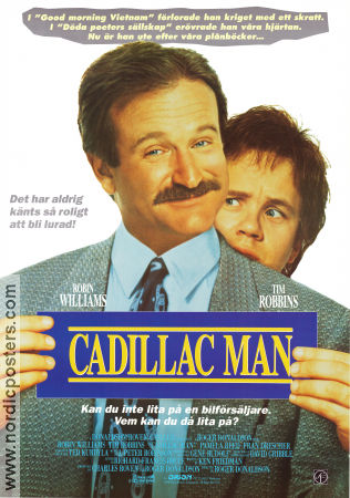 Cadillac Man 1990 movie poster Robin Williams Tim Robbins Pamela Reed Roger Donaldson Cars and racing