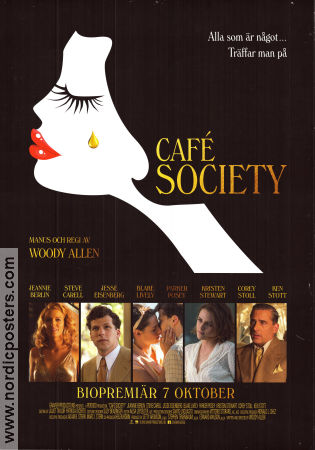 Café Society 2016 movie poster Jesse Eisenberg Kristen Stewart Steve Carell Woody Allen Food and drink