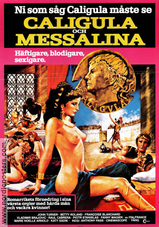 Caligula och Messalina 1983 movie poster John Turner Anthony Pass