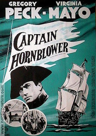 Captain Horatio Hornblower 1951 movie poster Gregory Peck Virginia Mayo