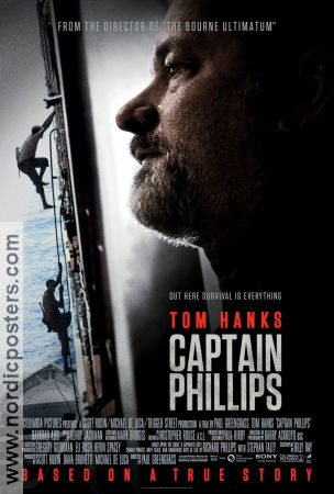 Captain Phillips 2013 movie poster Tom Hanks Catherine Keener Paul Greengrass Ships and navy