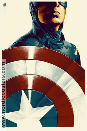 CAPTAIN AMERICA Mondo Phantom City Limited litho No 304 of 340 2012 poster Find more: Mondo Find more: Marvel Find more: Comics