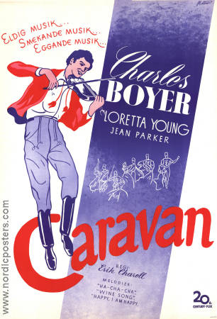 Caravan 1934 movie poster Charles Boyer Loretta Young Jean Parker Erik Charell Musicals