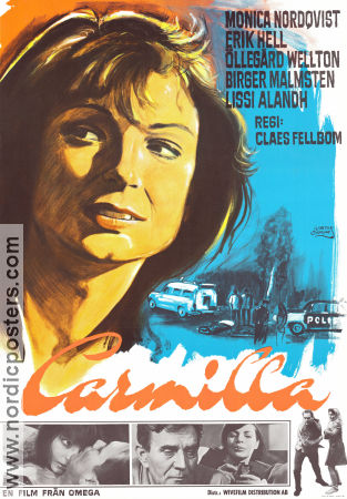 Carmilla 1968 movie poster Monica Nordquist Erik Hell Öllegård Wellton Claes Fellbom