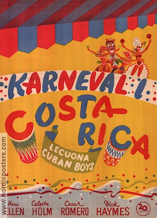 Carnival in Costa Rica 1949 movie poster Vera-Ellen