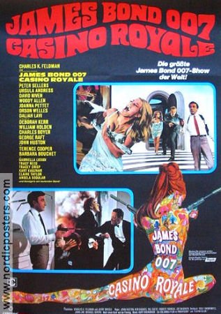 Casino Royale 1967 movie poster Peter Sellers David Niven Orson Welles Ursula Andress Val Guest Gambling Agents