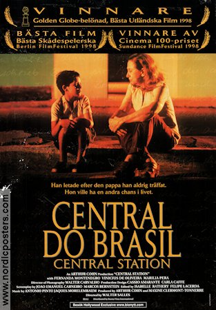 Central do Brasil 1998 movie poster Fernanda Montenegro Vinicius de Oliveira Walter Salles Country: Brazil