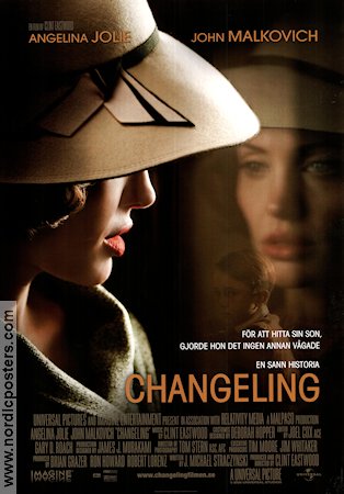 Changeling 2008 movie poster Angelina Jolie John Malkovich Clint Eastwood