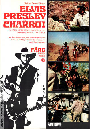 Charro! 1969 movie poster Elvis Presley Ina Balin Victor French Charles Marquis Warren