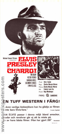 Charro! 1969 movie poster Elvis Presley Ina Balin Victor French Charles Marquis Warren