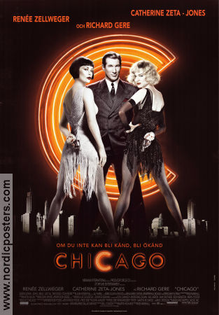 Chicago 2002 movie poster Renée Zellweger Richard Gere Catherine Zeta-Jones Rob Marshall Musicals