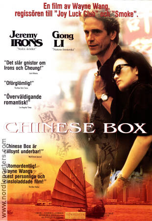 Chinese Box 1997 movie poster Jeremy Irons Li Gong Wayne Wang Asia