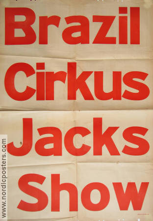 Cirkus Brazil Jack 1936 poster Circus