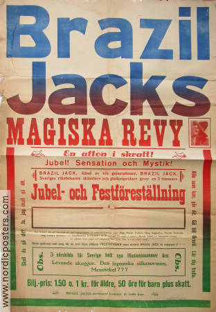 Cirkus Brazil Jack 1938 poster Circus