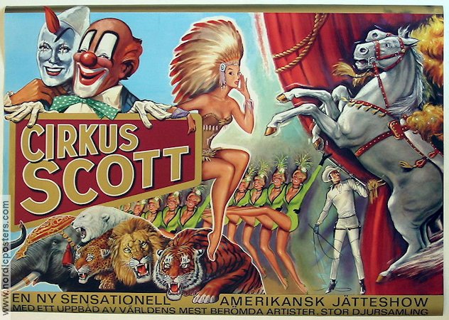 Cirkus Scott 1955 poster Circus