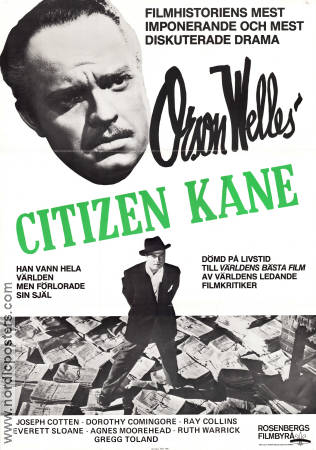 Citizen Kane 1941 movie poster Joseph Cotten Orson Welles Money