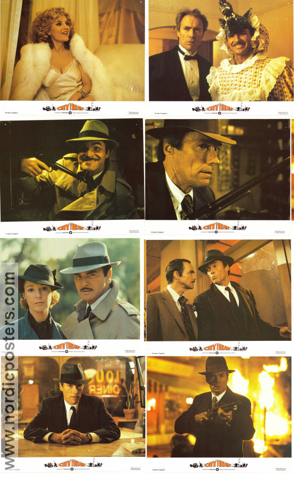 City Heat 1984 lobby card set Clint Eastwood Burt Reynolds Jane Alexander Richard Benjamin