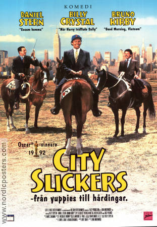 City Slickers 1991 movie poster Billy Crystal Daniel Stern Jack Palance Ron Underwood Horses