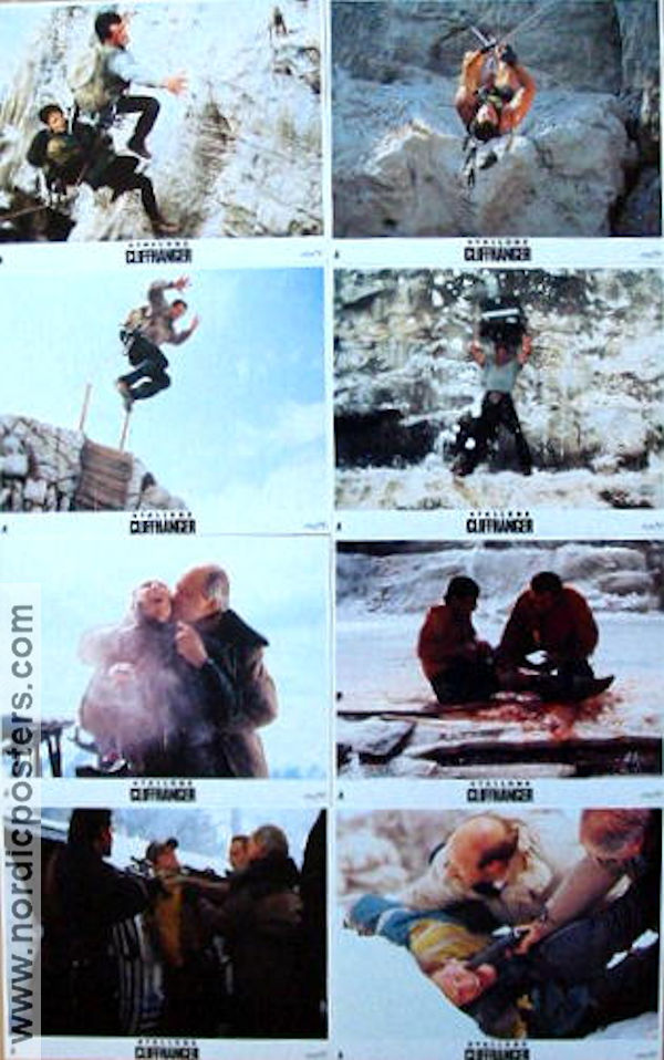 Cliffhanger 1993 lobby card set Sylvester Stallone